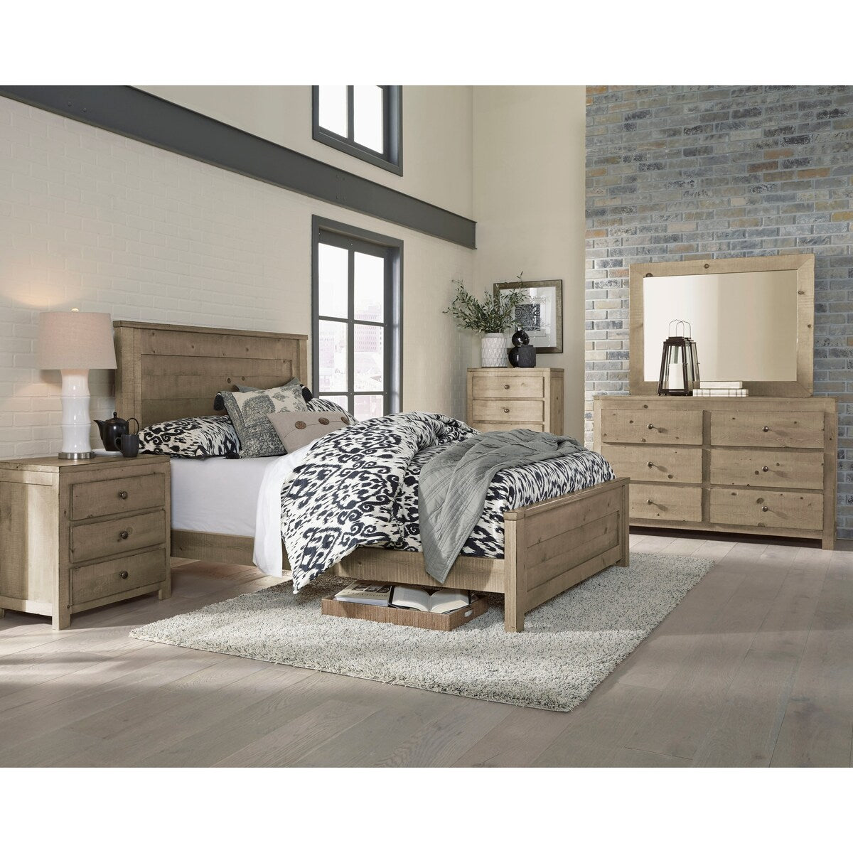 Wheaton Natural Complete Panel Bed