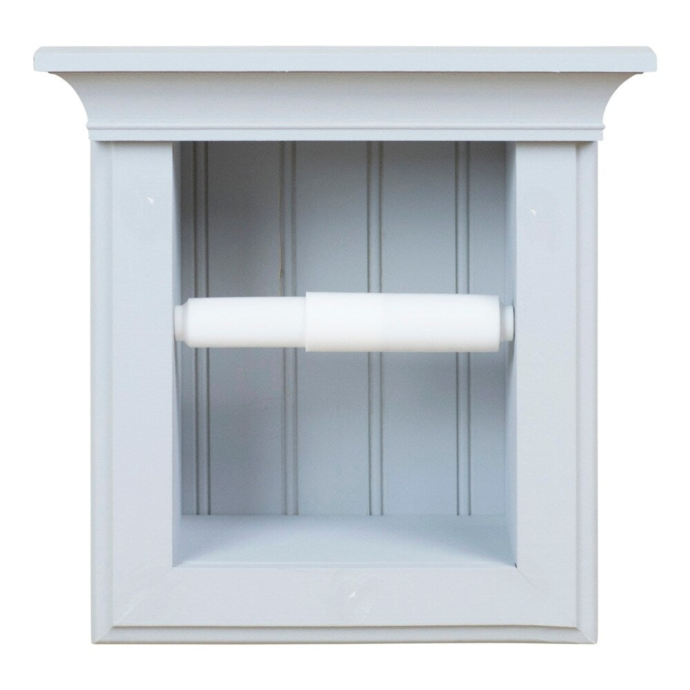 Wheaton Recessed Toilet Paper Holder with Crown - 10.75h x 8.5w x 3.5d
