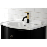 Kingston Brass Whitaker Single-Handle Bathroom Faucet with Push Pop-Up