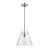 Whitbread Close - 1 Light Mini Pendant Polished Nickel Finish with