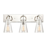 Whitbread Close - 3 Light Bath Vanity Polished Nickel Finish with