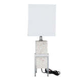 White Cement Transitional Table Lamp - 10 x 18 x 25