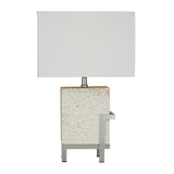 White Cement Transitional Table Lamp - 10 x 18 x 25