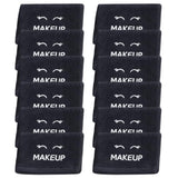 White Classic Black Makeup Towels 13x13, Soft Cotton Face Cloth Set