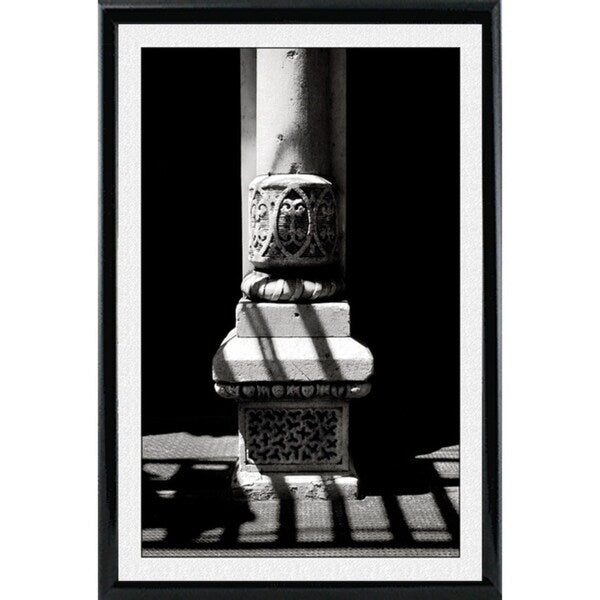 White Column W Border B&W-HARBUI50438 Print 19.5"x12" by Harold Silverman - Buildings & Cityscapes