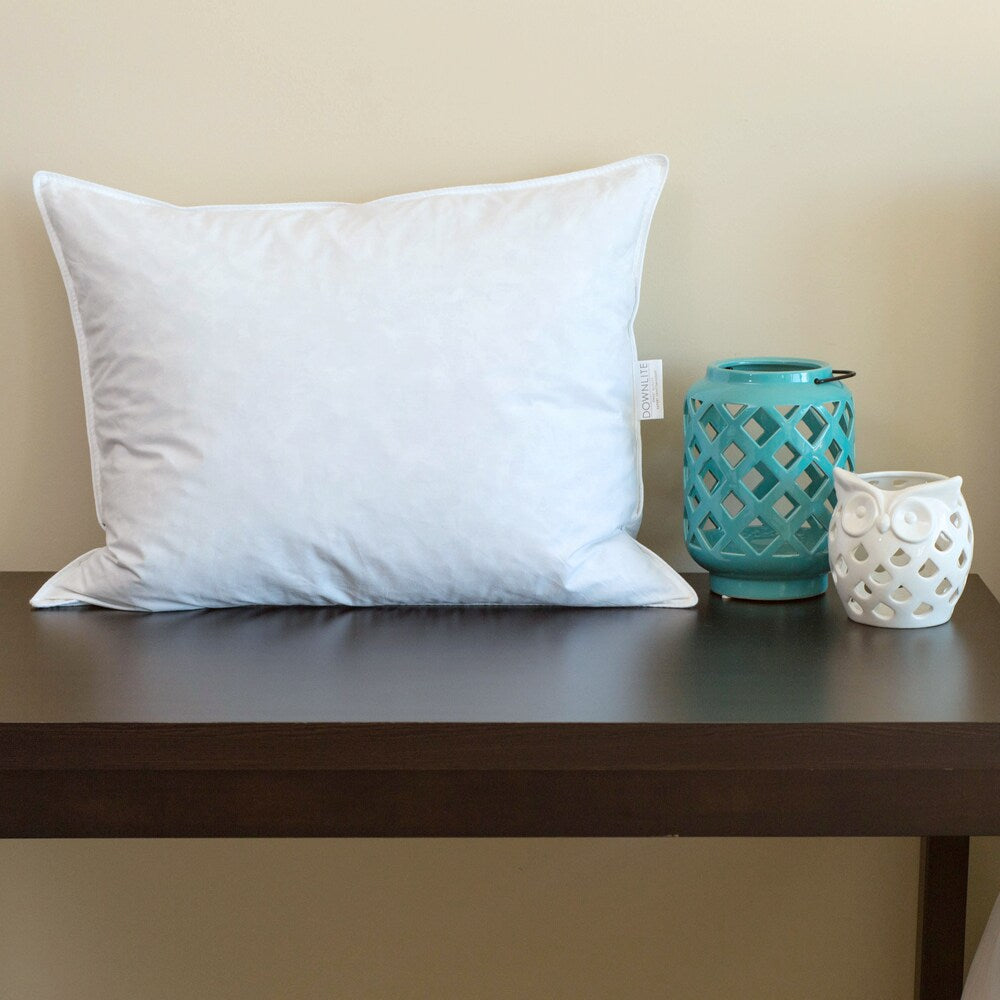 230 Thread Count White Down Medium Density Bed Pillow