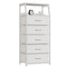 White Dresser with 5 Drawers