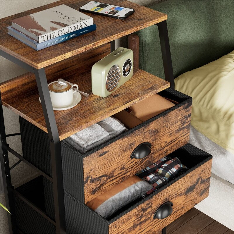 White Dresser with 5 Drawers