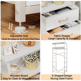White Dresser with 5 Drawers