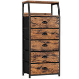 White Dresser with 5 Drawers