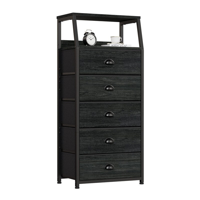 White Dresser with 5 Drawers