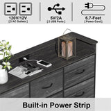 White Dresser with LED Light