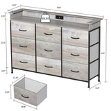 White Dresser with LED Light