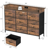 White Dresser with LED Light