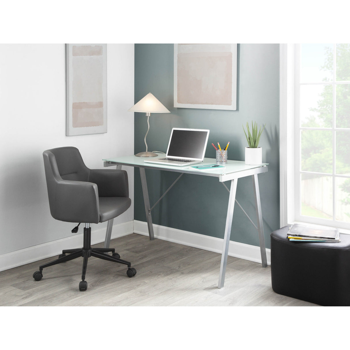 White Exponent Office Desk/Drafting Table