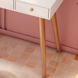 White Fashion Vanity Desk with Mirror and Lights for Makeup Vanity Mirror with Lights