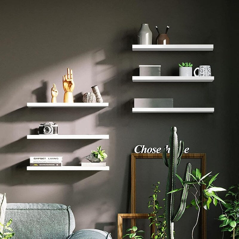 White Floating Shelves Set of 3