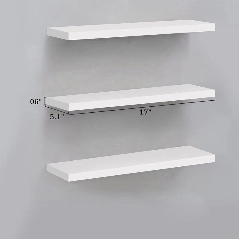 White Floating Shelves Set of 3