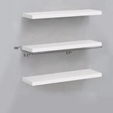 White Floating Shelves Set of 3