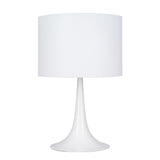 White Fluted Table Lamp