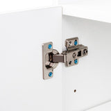 White Gold Shoe Storage Cabinet for Entryway, Modern Free Standing Shoe Cabinet Storage Organizer