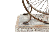 White Iron Rustic Console Table 28 x 38 x 14 - 38 x 14 x 28