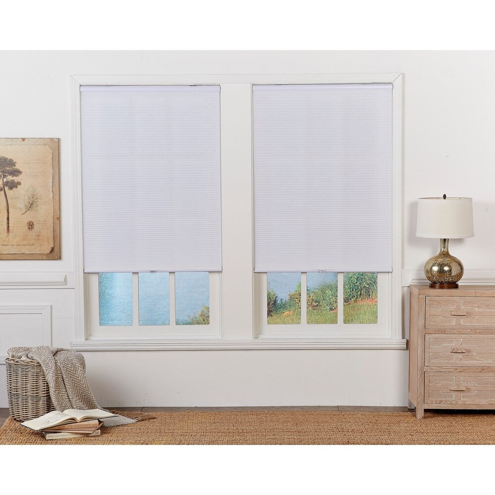 Regal Estate 48-inch White Light-filtering Cordless Cellular Shade