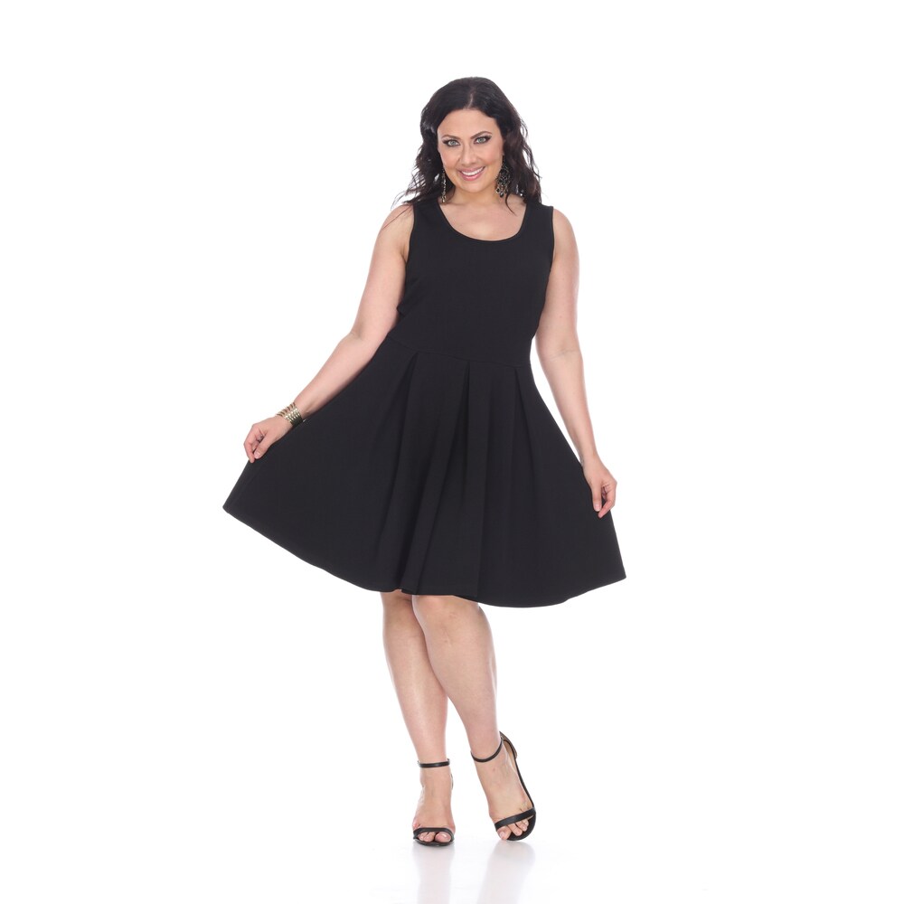 White Mark Plus Size Crystal Dress