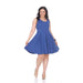 White Mark Plus Size Crystal Dress
