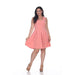 White Mark Plus Size Crystal Dress