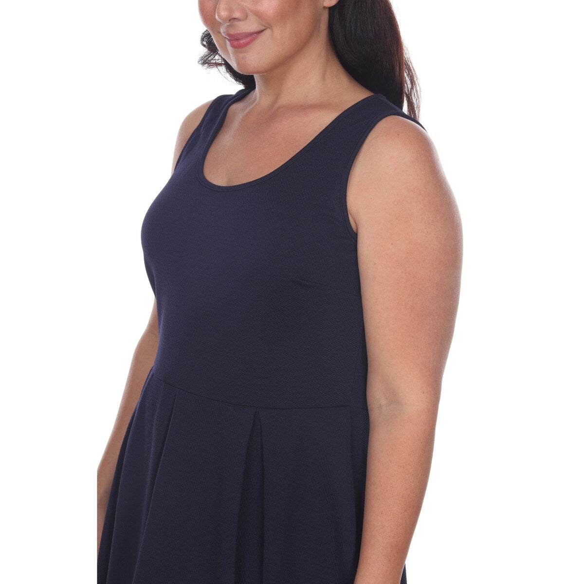 White Mark Plus Size Crystal Dress