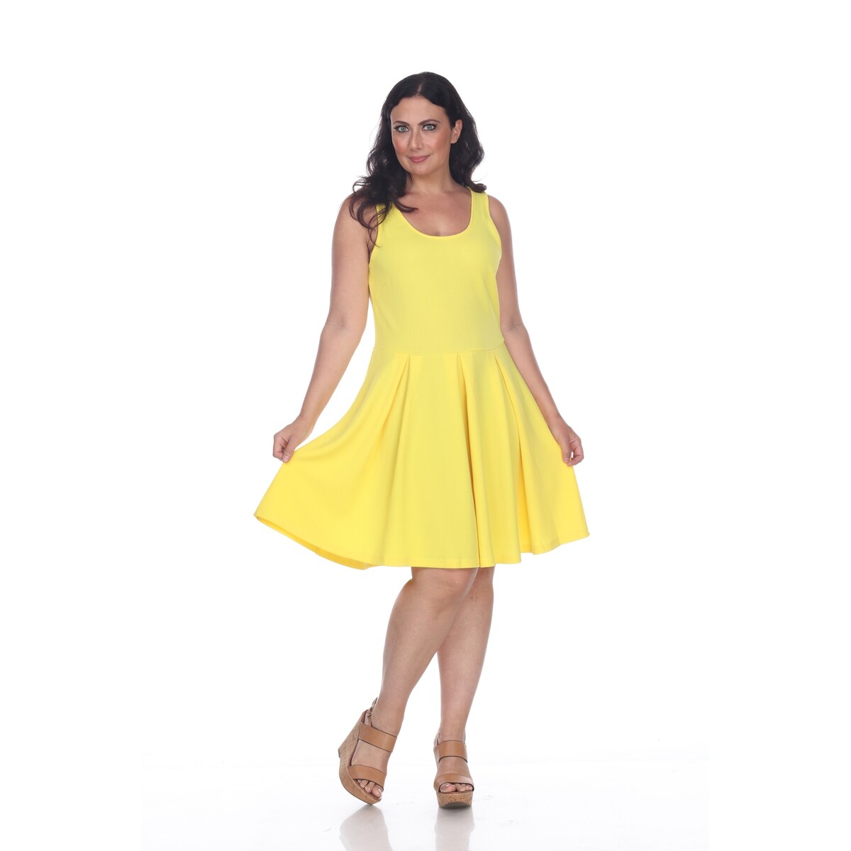 White Mark Plus Size Crystal Dress