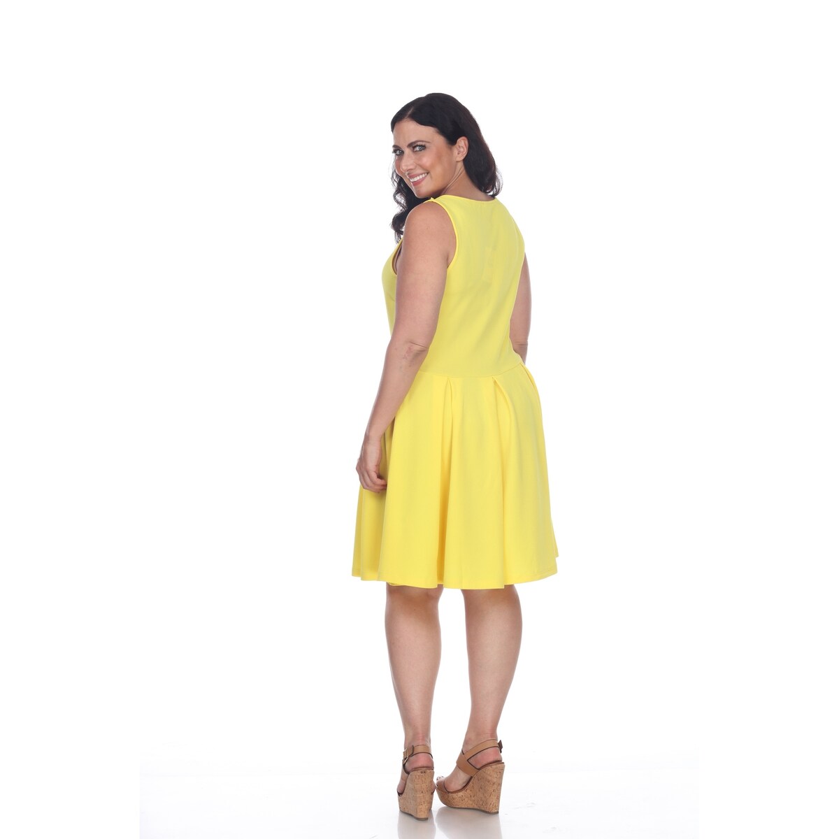 White Mark Plus Size Crystal Dress