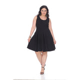 White Mark Plus Size Crystal Dress