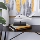 White Iron Coastal Sculpture 8 x 14 x 4 - 14 x 4 x 8