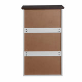 White Mid-Century Modern 5-Drawer Dresser