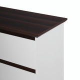 White Mid-Century Modern 5-Drawer Dresser