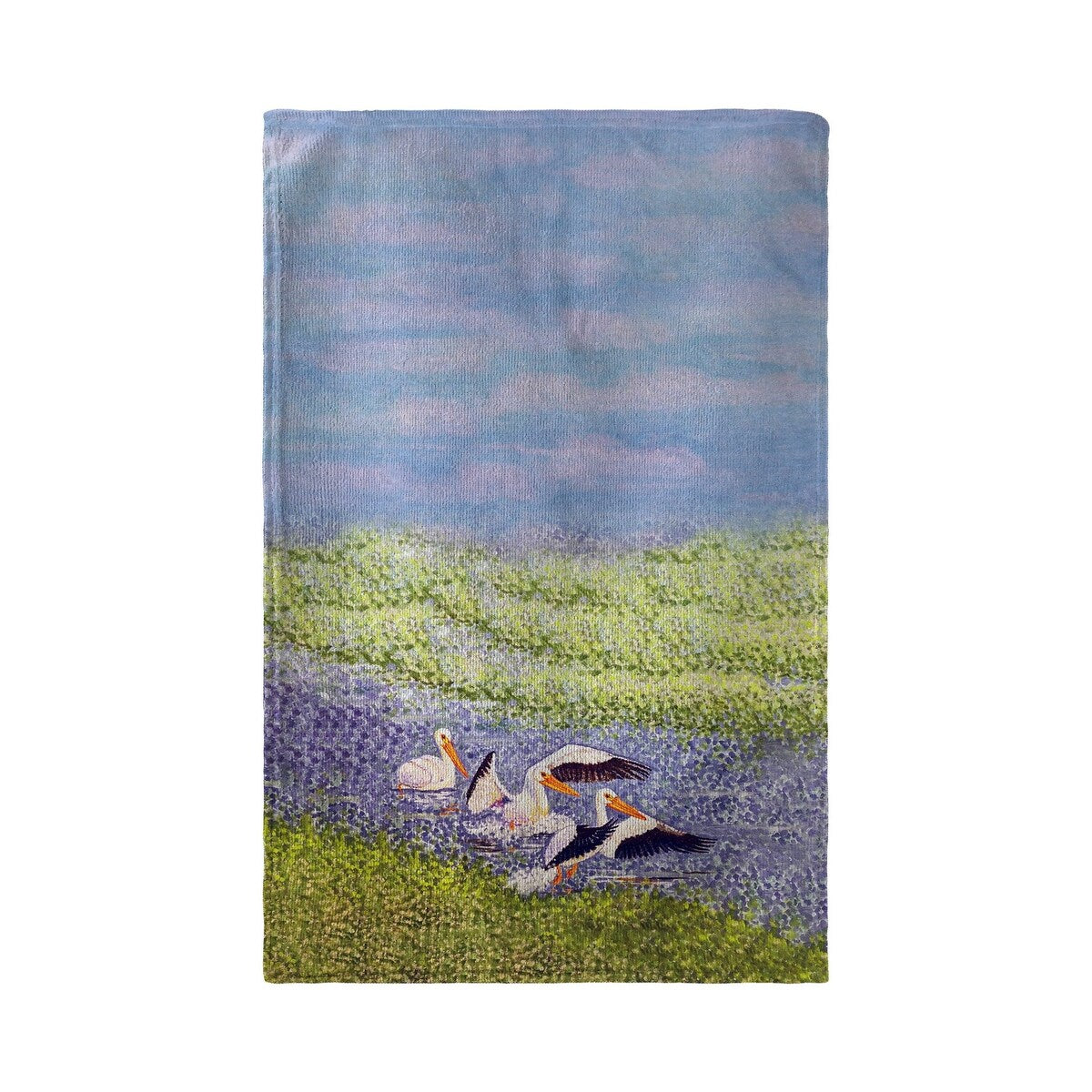 White Pelican Wings Kitchen Towel - 16x25