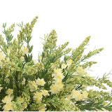 White Plastic and Ceramic Natural Artificial Foliage 21 x 32 x 32 In - 32 x 32 x 21
