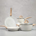 White Pots and Pans Set Non Stick, Ceramic Cookware Set Kitchen Cooking Sets Induction Pot and Pan w/Frying Pans