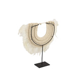 White Shell Eclectic Sculpture Birds 13 x 12 x 4 - 12 x 4 x 13