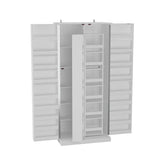 White Storage Cabinet: Kitchen Pantry, Buffet, Large 72.2"H Bookshelf