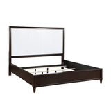 White and Cherry Finish 3pc Bedroom Set Bed Chest Nightstand