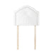 WhitePlush Pleated Double Bevel College Dorm Headboard