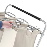 Whitmor 3-Bag Rolling Laundry Sorter