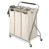 Whitmor 3-Bag Rolling Laundry Sorter