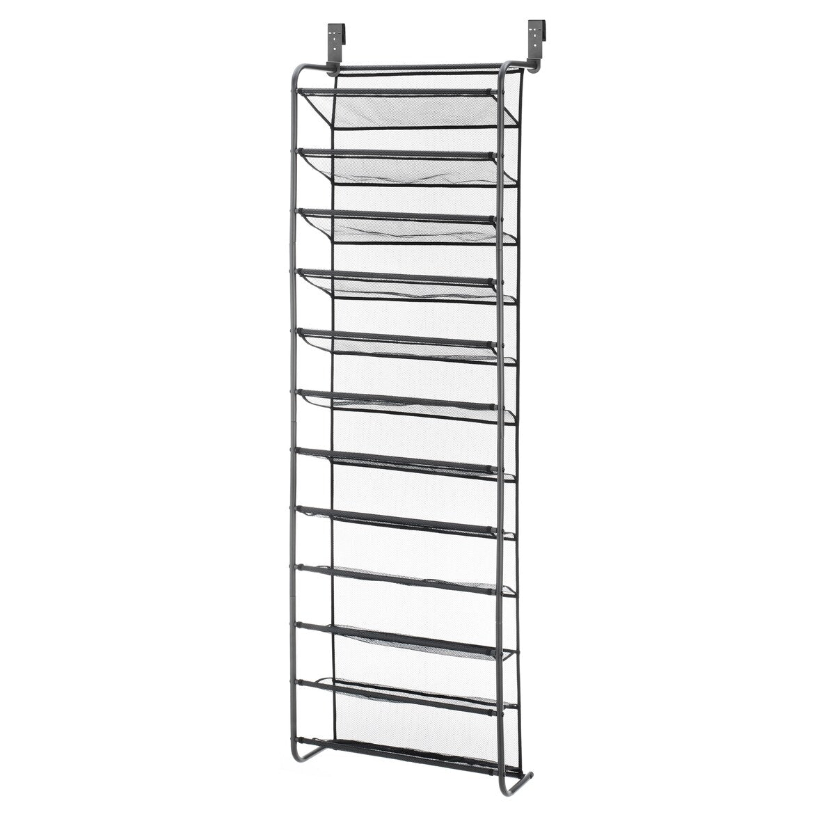 Whitmor 36 Pair Over-the-Door Shoe Rack - Grey