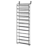 Whitmor 36 Pair Over-the-Door Shoe Rack - Grey