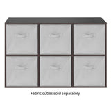 Whitmor 6 Cube Organizer - Espresso
