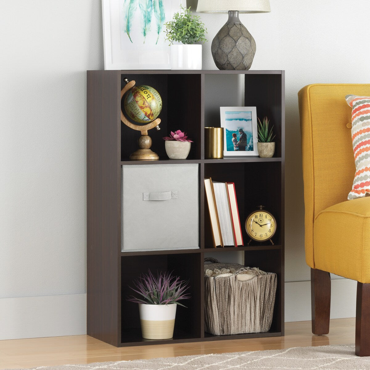 Whitmor 6 Cube Organizer - Espresso